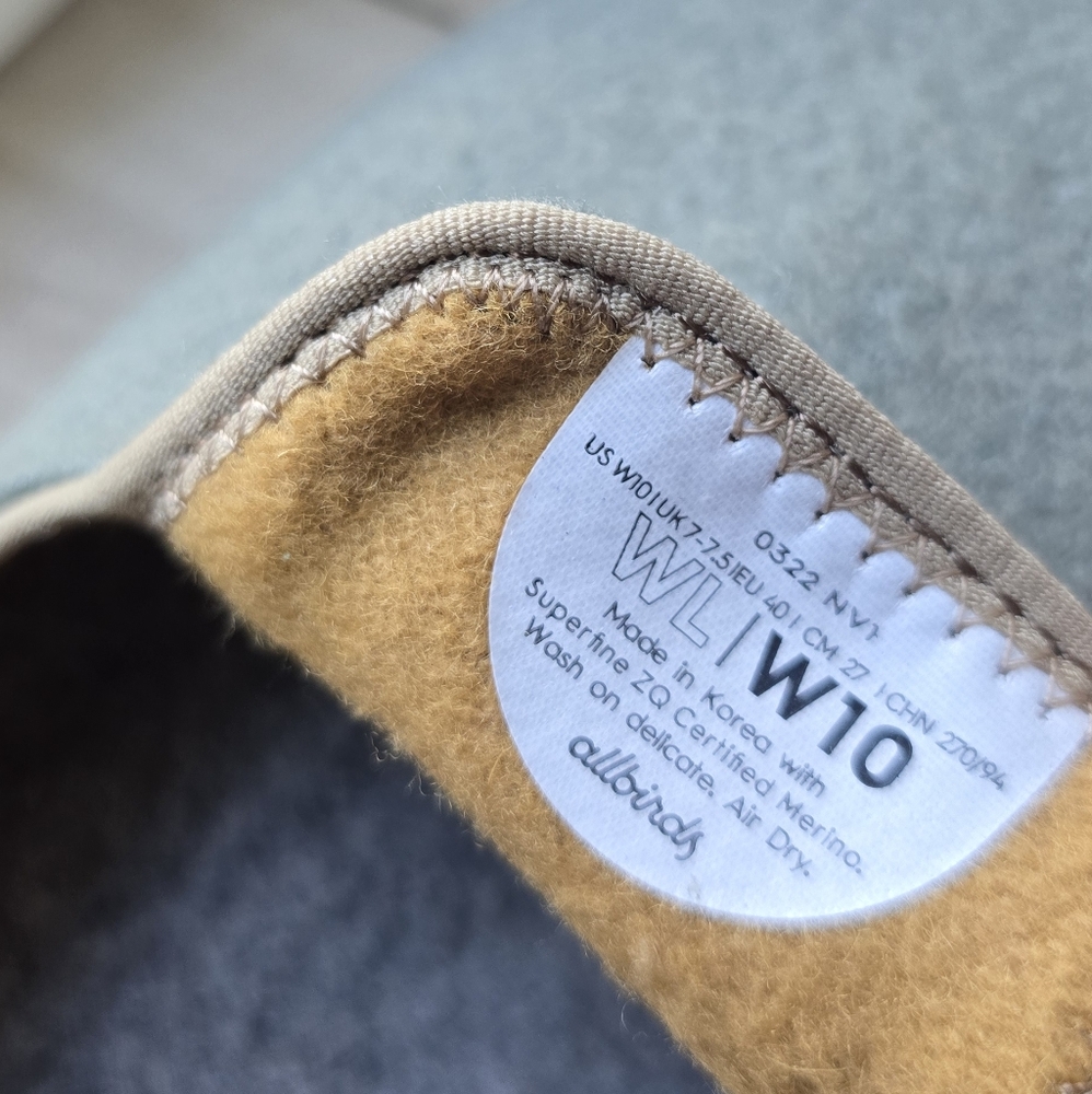 NEW Allbirds Women's Wool Loungers - Hazy Pine (Natural White Sole) - Picture 8 of 8